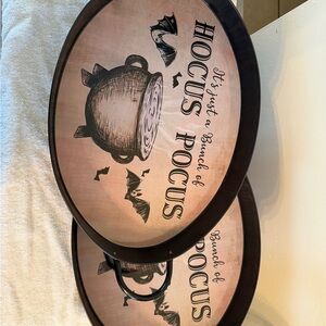 Hocus Pocus Decorative Wall Tray - Black and Peach
